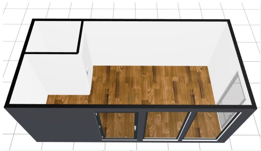 Modulo commerciale 18m² con servizi igienici - Image 2