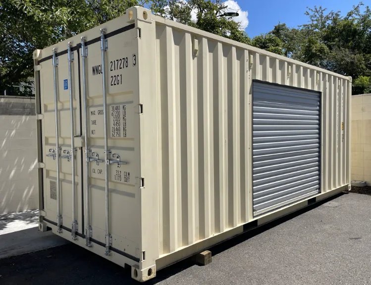 Container marittimo da 20 piedi, viaggio unico, con porta avvolgibile. - immagine 7