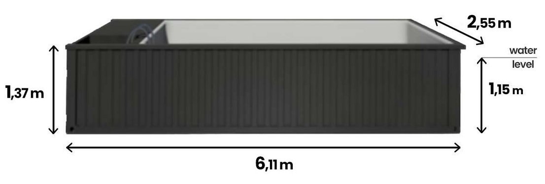 Piscina Contenitore Premium 6,2 x 2,5 m - Image 7