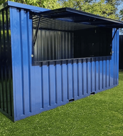 Contenitore Bar DĂ©montable XL 4 x 2 m – Soluzione Modulare per Eventi