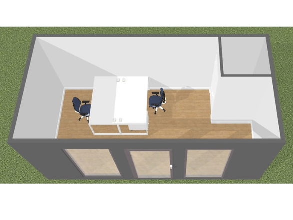 Ufficio Container di 18 m² con Servizi Igienici - Image 6
