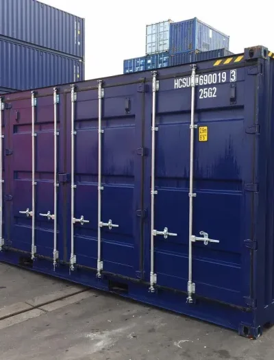 Container High Cube da 20 piedi con lato aperto