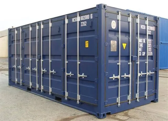 Container da 20 piedi con lato aperto
