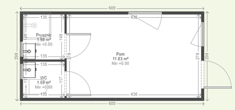 Contenitore sanitario/spogliatoio 6×2,9 - Image 9
