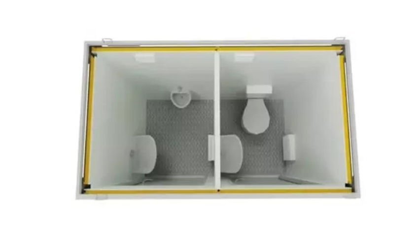 Contenitore sanitario doppio 2,4 x 1,5 m – WC + orinatoio separati - Image 2