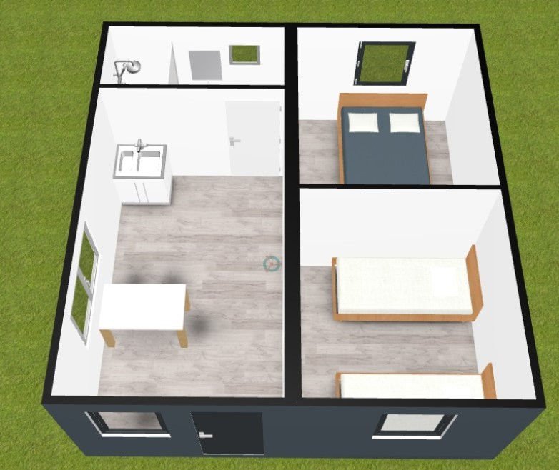 Casa container 35 m² – Modello A Cottage, abitabile tutto l’anno - immagine 8