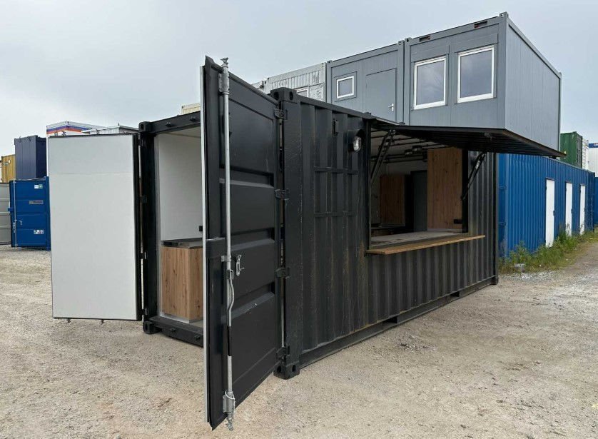 Container ristorante HC da 20 piedi – Disposizione unidirezionale Ideale per la ristorazione mobile o come chiosco di vendita. - Image 6